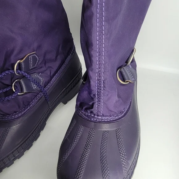 VTG Sorel Women's 5 Purple Winter Snow Boots Felt Liner Insulated Waterproof - Picture 6 of 16